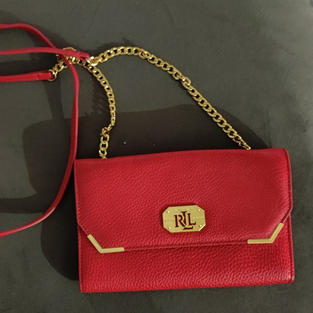 Ralph Lauren Red Crossbody bag NWOT